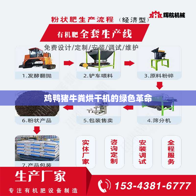 鸡鸭猪牛粪烘干机的绿色革命